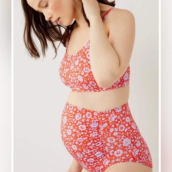 A Pea in the Pod Other - NWT Floral Maternity 2 Piece Swimsuit